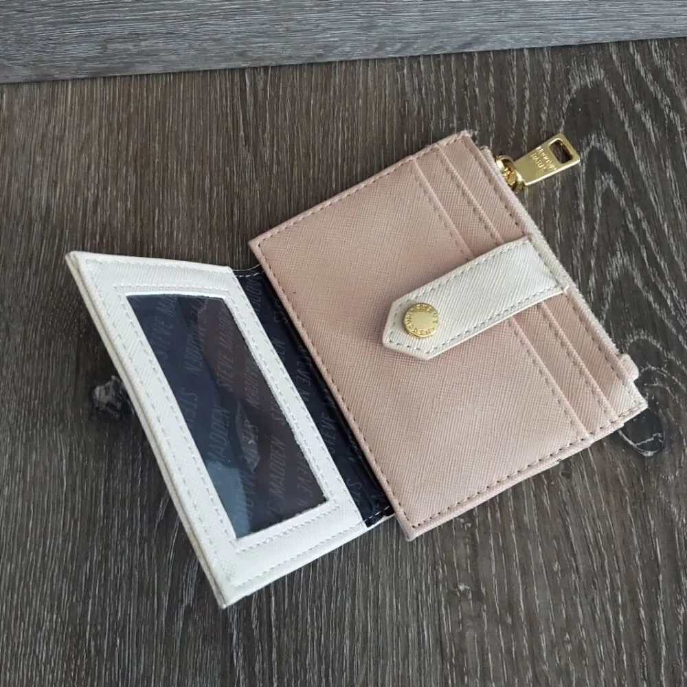 Steve Madden Hayden Wallet Blush Pink Credit Card Photo ID Case